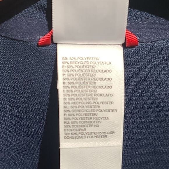 The North Face Blue 1/4 Zip Pullover Men's Polartec Power Dry Base Layer Size L - Picture 6 of 7